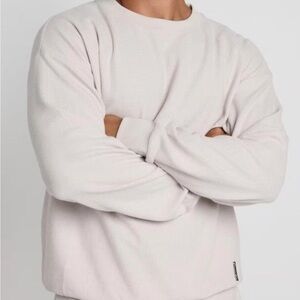 Comfrt Waffle Lounge long Sleeve Size Small in White Dove